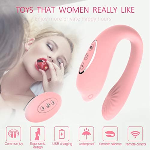 High Quality Wireless U Shape 10 Speeds V'iborator USB Rechargeable St'imulated Finger M-assager Couple Self Pleasure AA