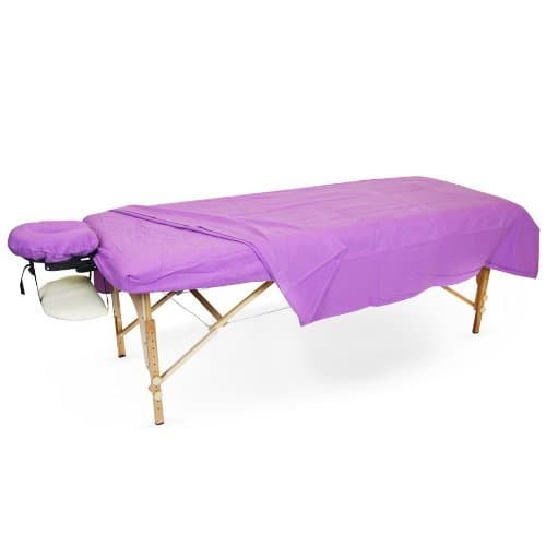 Flannel Sheet Set for Massage Tables (1 Set, Lavender)