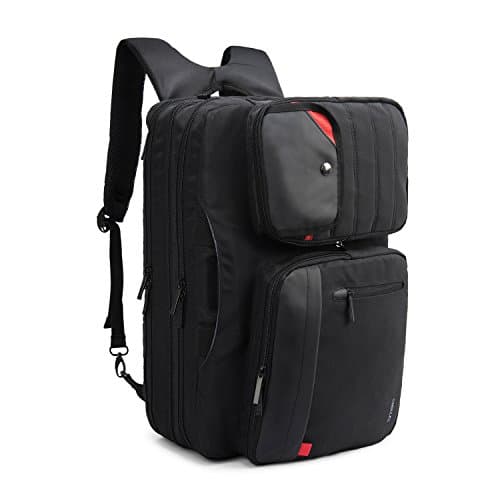 17.3 Inch Laptop Bag Versatile Handbag Shoulder Backpack Knapsack for Men & Women, Multi-Pocket Roomy Stylish Casual Work Computer PC Carrying Briefcase for Business Trip,for HP Lenovo Macbook (Black)