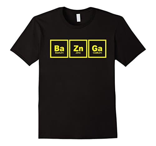 Men's Bazinga - Awesome Chemistry Science Shirt Medium Black
