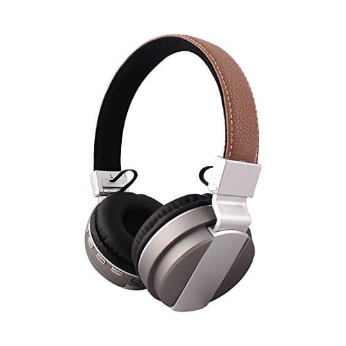 lltrum Foldable Over-Ear Wireless Headphone,Built-in Mic, Stereo Sound,Lightweight,Comfortable Wearing Feeling,Noise Reduction,SD Card (Grey)