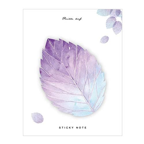 Leaves Series Self-Stick Note Stick & Memo Pad Bookmark Stationery Handbook Scrapbooking Decorative Sticky Paper Post It Notes by Iswell