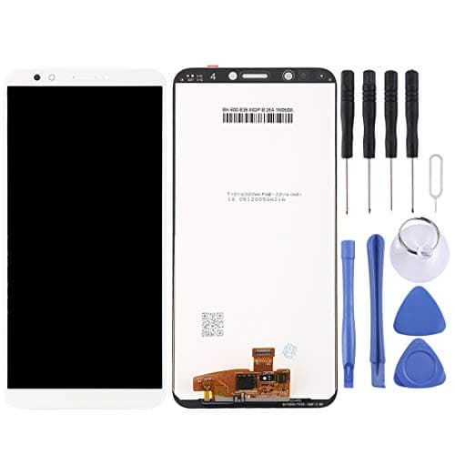 LUOFUSHENG Cell Phones LCD Screen Touch Screen Digitizer LCD Screen and Digitizer Full Assembly for Huawei Honor Play 7C / Honor 7C / Enjoy 8(Black) (Color : White)