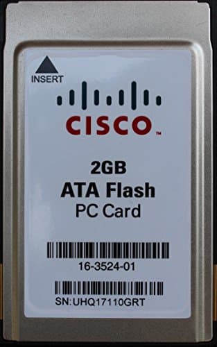 ATA Flash PC Card by mPower, Cisco Original External PCMCIA Flash Memory Card, for 66 pin PCMCIA Slots (2GB)
