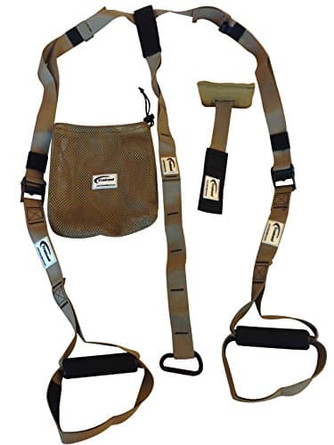 PREMIUM SUSPENSION TRAINER by Trained , Durable & Sturdy Exercise Accessory For Active People, Increases Muscular Endurance, eBook With Exercises(Delivered by email) & Carry Bag Included
