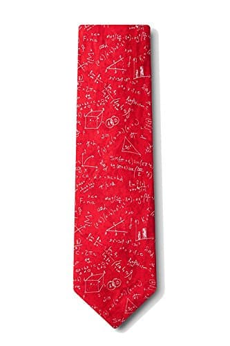 Men's 100% Microfiber Math Equations Novelty Tie Necktie