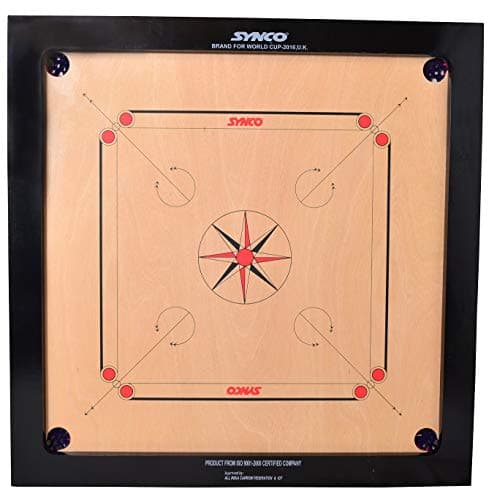 V3G TRADE SOLUTIONS Synco Carrom Board (20 MM, Champion)