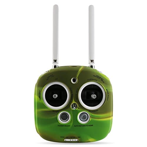 LZETC Silicone Skin Case Cover Guard for DJI Phantom 4/3 Inspire 1Quadcopter Remote Controller, Drop and Scratch Resistant Camo Green