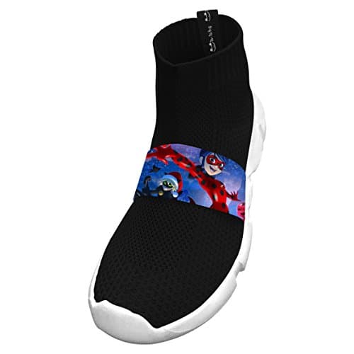 Christmas-Mir-Ladybug Medium Fly Knit Running Breathable Shoes Kids's Black