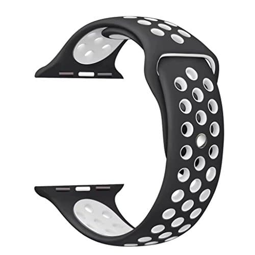 Band for Apple Watch 42mm,Soft Silicone Sport Strap Replacement Bracelet Wristband for Apple Watch Series 3, Series 2, Series 1, Nike+, Edition