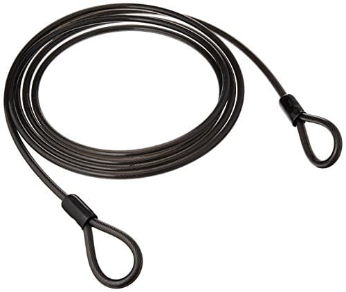 Guard Security 55190 Cable Steel Flexible Weatherproof Strands, 14-3/4' x 3/8", Black