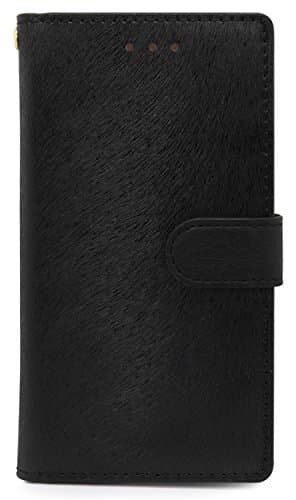 Case for Sony Xperia X Compact Premium PU Leather HANSMARE Calf Flip Stand Wallet Style Korea Handmade Case Jet Balck