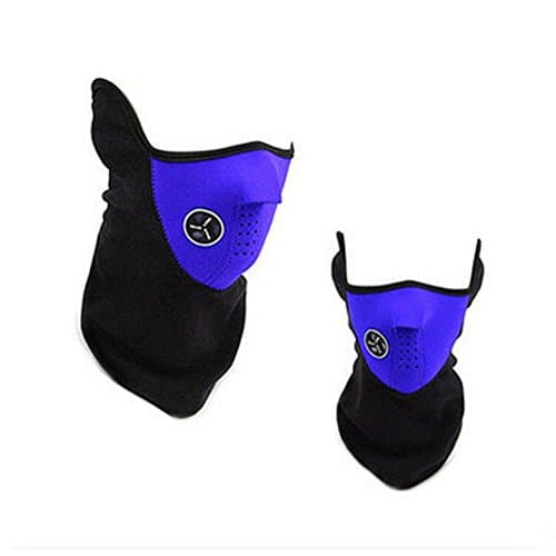KingBig Windproof Half Face Mask, Unisex Winter Warm Dustproof & Windproof Fleece Neck Warm Ski Face Mask with Air Holes for Outdoor Sport Skiing Cycling Motorcycle Riding Snowmobile Snowboard