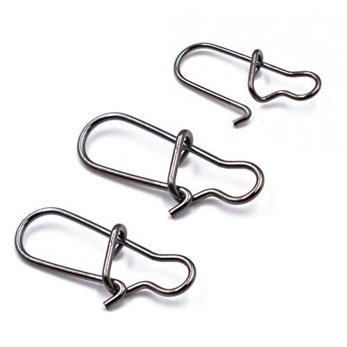 Phad Fishing50/100pcs Size 0#~8# Duo Lock Snaps Made of Stainless Steel with High Strength for Saltwater or Freshwater