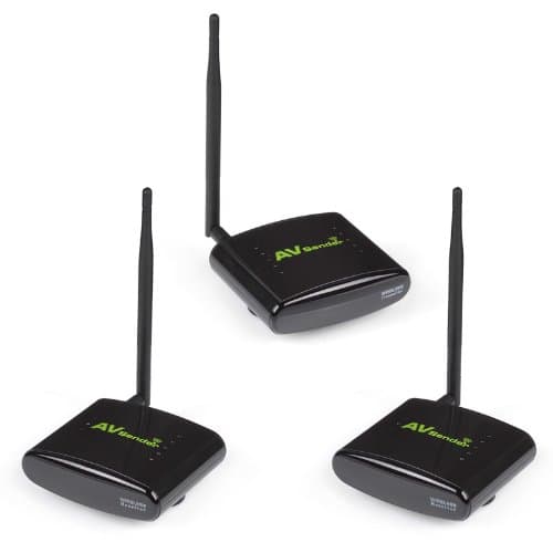 SainSonic SS-260 2.4GHz Wireless AV Sender Transmitter 2 Receivers IR Remote For 2 Floors *Black*