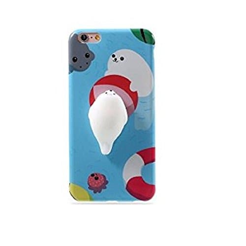 iPhone 5 Case ,Fast Jewelry Innovative Exquisitely Cat Pattern Designed Squishy Animal Squirm Anxiety Reliever Soft TPU Shell for iPhone 5 5S SE (Style 4)