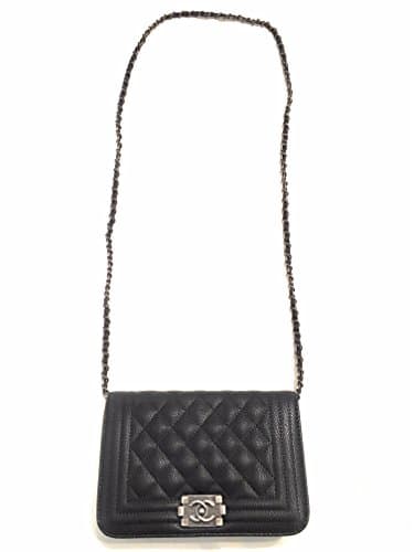 KC Luxury Cross Body Handbag Monogram Envelope Chain Shoulder Bag Black Handbag