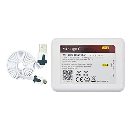 Langboss Wireless 2.4G RF Wifi LED controller for All Milight Smart LED Light Series, Smartphone App Long distance Control, Compatible with ISO, Android 4.3 or Above