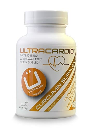 UltraCardio Extra Strength Olive Leaf Extract 18% Oleuropein with Curcumin (60 Capsules)