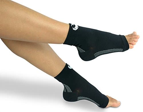 Foot Compression Sleeves - (1 Pair) Ankle Sleeve Socks - Fast Pain Relief from Plantar Fasciitis and Provides Arch Support - Enhances Circulation - Promotes Muscle Recovery for Runners, Men and Women