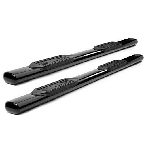 Mifeier 5" Oval Black Side Step Rails Nerf Bars Running Boards Fit 07-18 Silverado/Sierra 1500/2500/3500 Crew Cab (with 4 Full Size Doors)