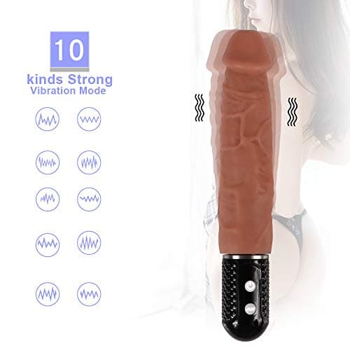 Lifelike Viberating Massage with 10 Strong Excitement and Soft Comfortable Skin for Self Play