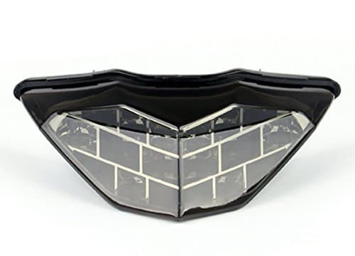 Super Bright LED Rear Running Turn Signal Tail Brake Light Integrated Taillight For 2013-2014 ZX300 KAWASAKI (Smoke)