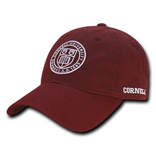 W Republic Apparel Relaxed Cotton Caps, Cornell, Cardinal, One Size