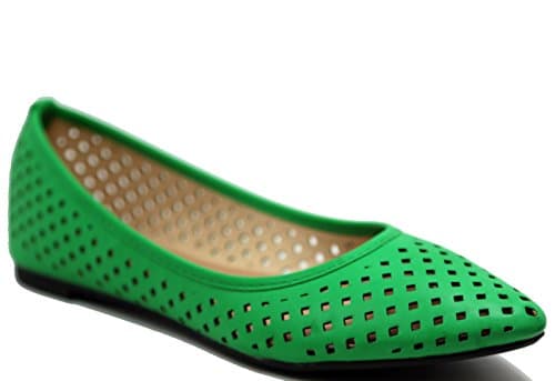 Walstar Women's Comfortable Point Toe Flat Pumps Shoes