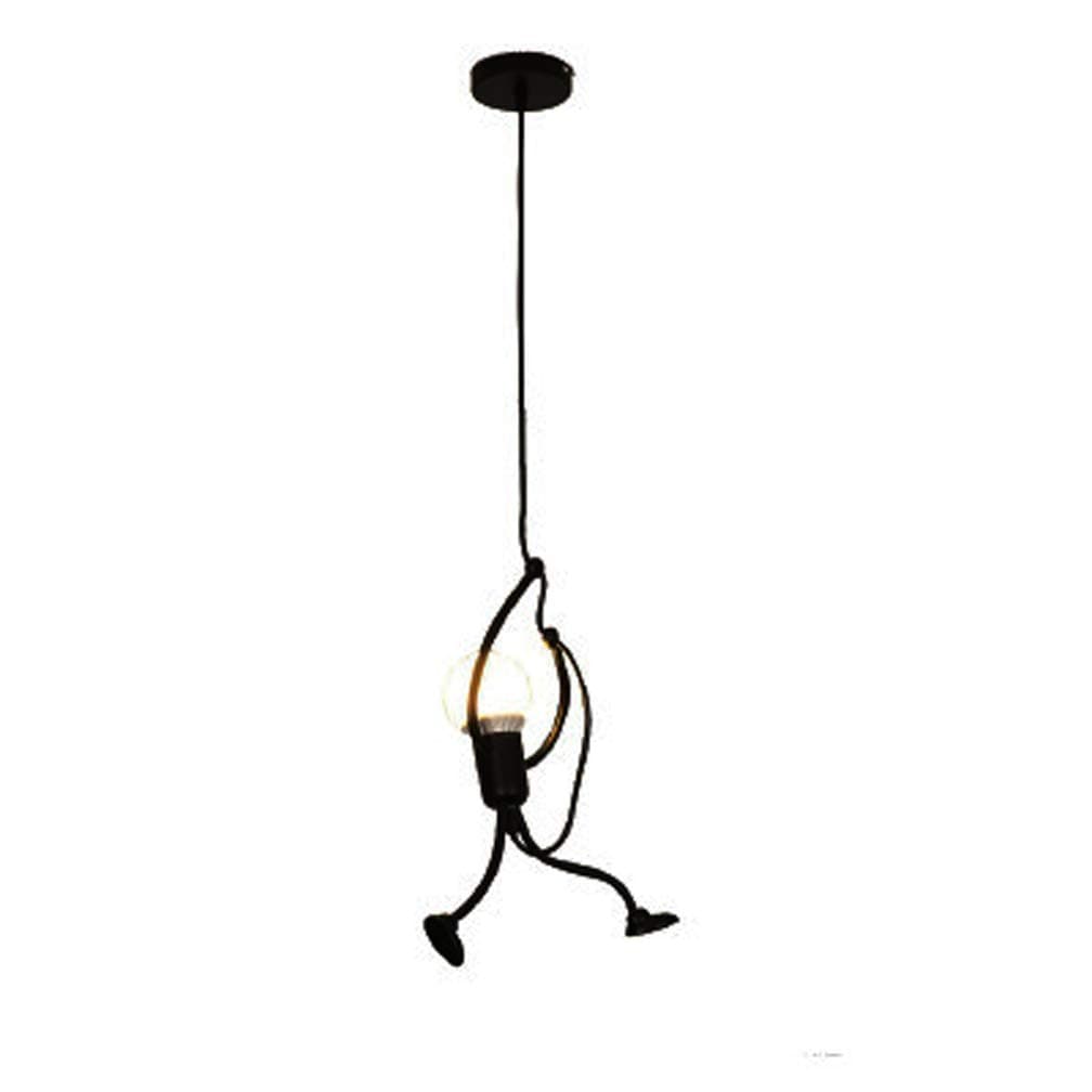 Modern Hanging Lamp Lovely Light Creative Iron 1 Person Design Hanging Lamp Cartoon Elegant Kids Children Bedroom Bedside Living Room Balcony Penthouse Studio Cute Chandelier, E27