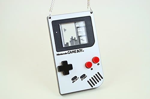 Oldschool Gameboy Necklace - Laser Engraved Keepsake Locket - Laser Cut Acrylic Pendant Necklace