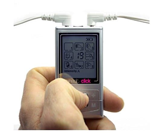 HeatnClick FDA Cleared Mini Massager With Back Light. Excellent Muscle Pain Relief. Two Input Ports For Maximum Relief. Full Body Pain Relief. Comes With 5 Pairs of HeatnClick Pads