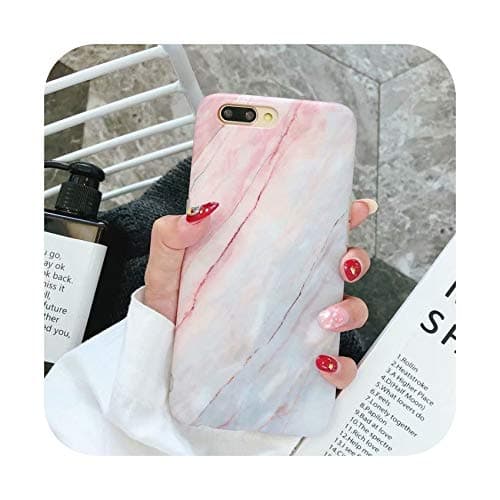 Marble Case for iPhone X Xs Max Case Metal Ring Holder Silicone TPU Matte Case for iPhone 8 7 6 6S Plus Case,D,for iPhone X XS