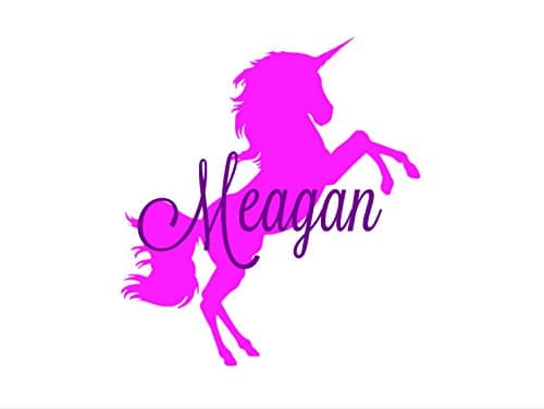 Unicorn Name Decal, Unicorn Wall Decor, Personalized Unicorn Name, Custom Name Unicorn Wall Decal,Children Nursery Wall Decor,Baby Girl Room