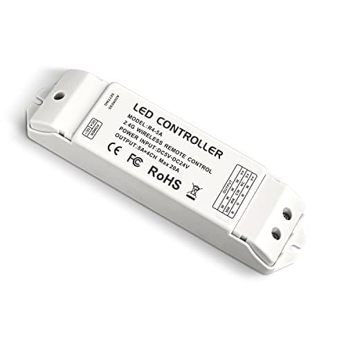 LEDBUY360 R4-5A CV Zone Receiving controller 2.4G Wireless LED Receiver Suitable for DX5, DX6, DX7, DX8, V1, V2, V3, V4, V5, V6, V7, V8, WiFi-104