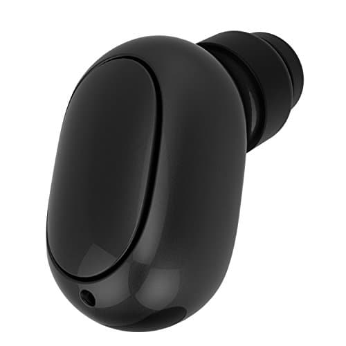 Smallest Wireless Bluetooth Earbud,Mini Invisible Headphones,V4.1 Stereo Bluetooth Headset with HD Microphone for Iphone 10 X and Android Smart Phones Hands-Free Call.-Black