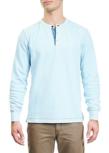 Thaddeus Mens Harry LS 100% Cotton Thermal Henley
