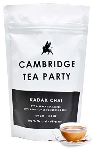 Cambridge Tea Party Kadak Chai Black Tea, 100g Pack of 3