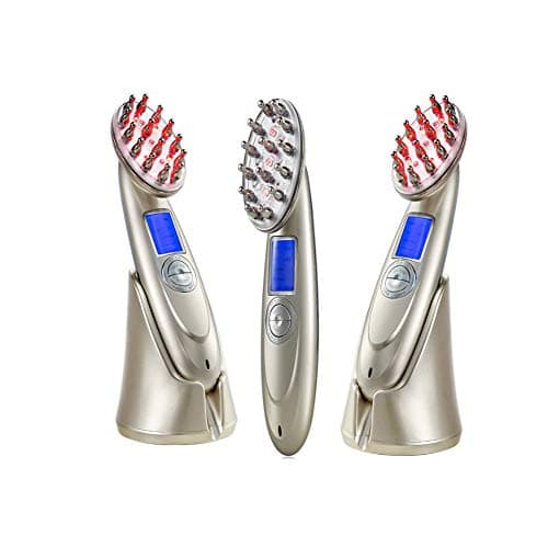 Electric massage laser RF introduction LED light wave hair comb, scalp massage light pearl massage hairdressing equipment