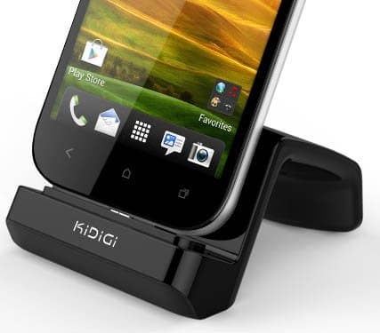 KiDiGi DESKTOP DOCK ADJUSTABLE CHARGER AC USB WALL CRADLE FOR ONEPLUS ONE PHONE