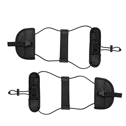 Bag Bungee, 2 Pack Luggage Bungee Strap Add a Bag, Z&L Adjustable Travel Suitcase Belt Travel Accessories(black)