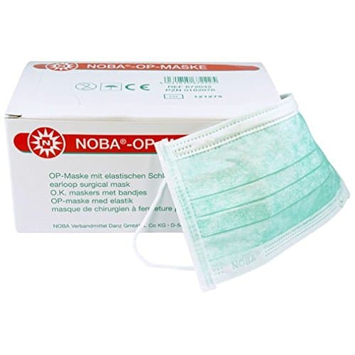 NOBA Surgical elast. Masks with Loops Green (50 Pieces)