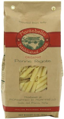 Montebello Organic Penne Rigate, 16 Ounce, 5 Count
