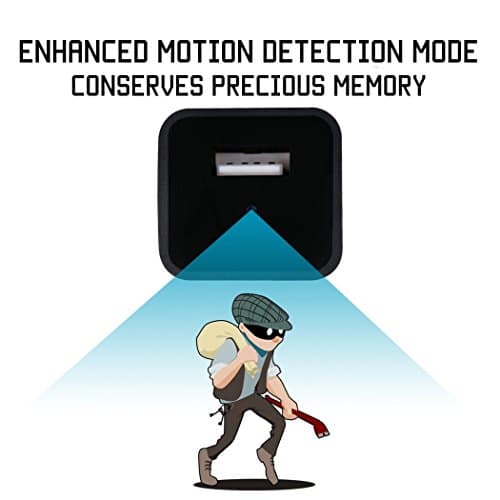 Covert USB Wall Charger Hidden Spy Camera, Motion Detection, 32GB Memory Card Included, Batteryless HD 1080P Video Recorder, Latest Updated Version
