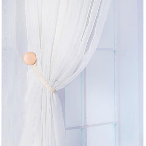 YYC Set of 2 Creative Macaroon Manetic Curtain Tie Back Toddler Girls Room Curtain Accessory (Beige)