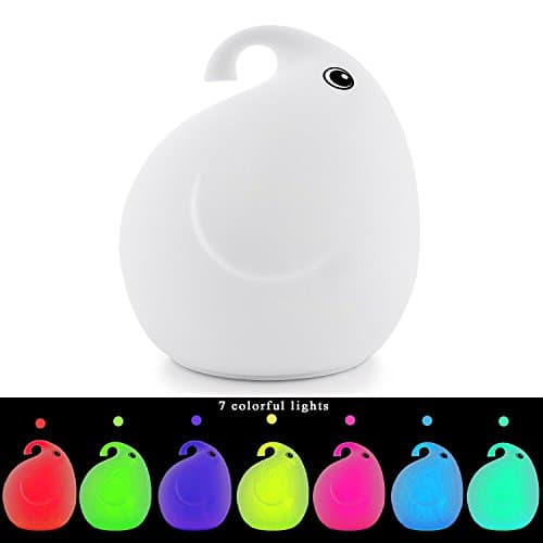 Baby Night Light Nursery Lamp - Portable LED Soft Touch Safe For Kids - USB Rechargeable 40 Hours On a Single Charge