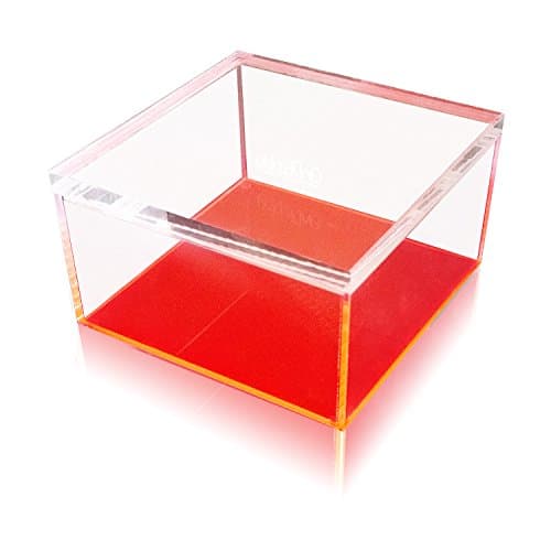 OnDisplay Electric Neon Luxe Clear Acrylic Storage Treasure Box - Medium
