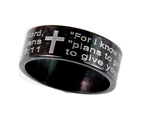 S50 Jeremiah 29:11 Ring I Know The Plans I Have for You Scripture Jer. 29