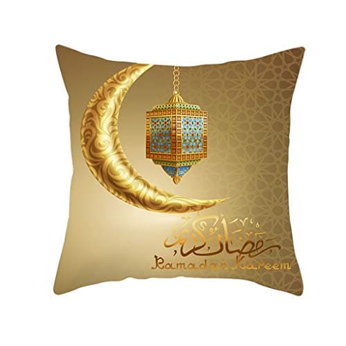 WensLTD Hotsale! Muslim Ramadan Pattern Polyester Cushion Cover Pillow Case Home Decor