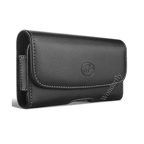 Horizontal Holster Compatible with Google Nexus 6P or Huawei Nexus 6P, a Leather Carrying Case with Belt Loops and Clip, Fits The Phone with a Silicone or Thin Case